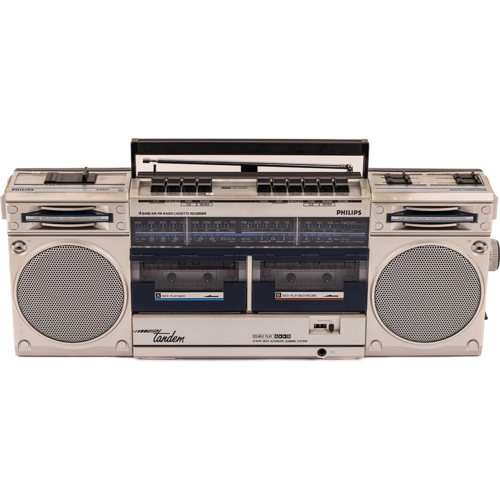 Boombox Bluetooth Philips Vintage 80’S-A.bsolument-enceintes-et-radios-vintage-bluetooth