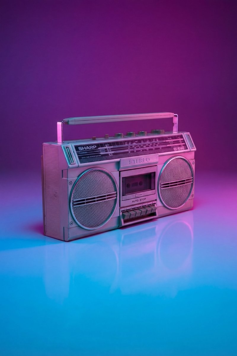 Boombox Bluetooth Sharp Vintage 80’S - radio - vintage - bluetooth - tsf - dab - modernisation - retrofit