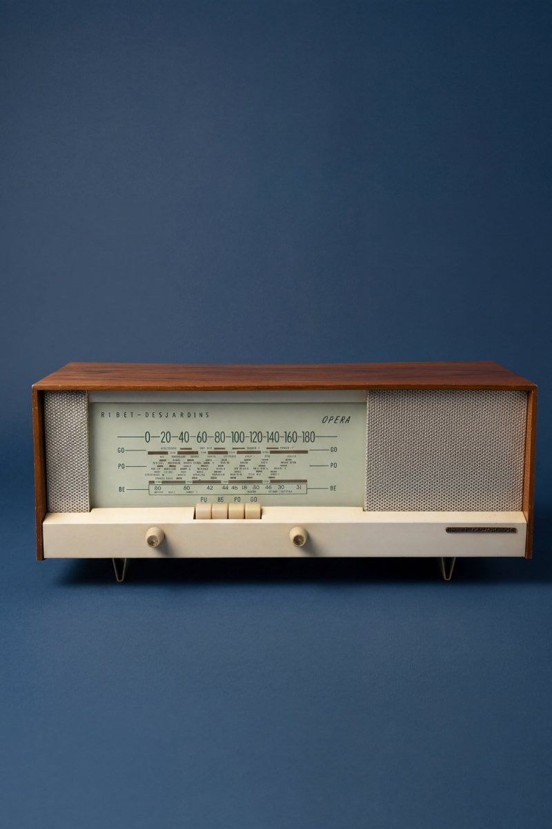 Radio Bluetooth Ribet Desjardins Vintage de 1960 - radio - vintage - bluetooth - tsf - dab - modernisation - retrofit