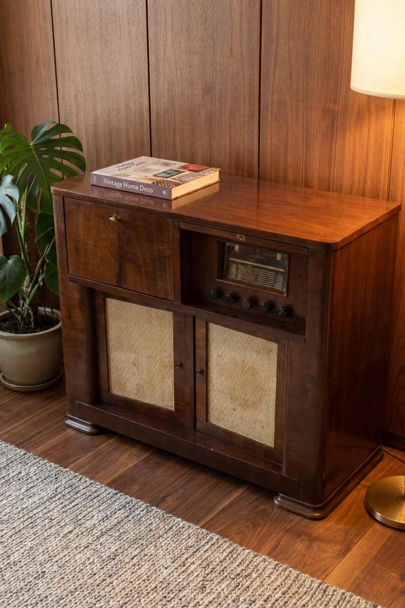 Meuble Bluetooth Artisanal (Brésil) Vintage de 1949 - radio - vintage - bluetooth - tsf - dab - modernisation - retrofit