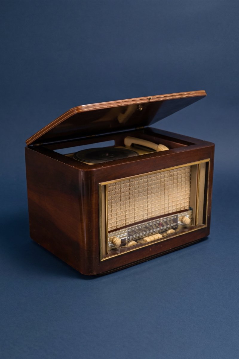 Radio Bluetooth Point Bleu Vintage de 1955 - radio - vintage - bluetooth - tsf - dab - modernisation - retrofit