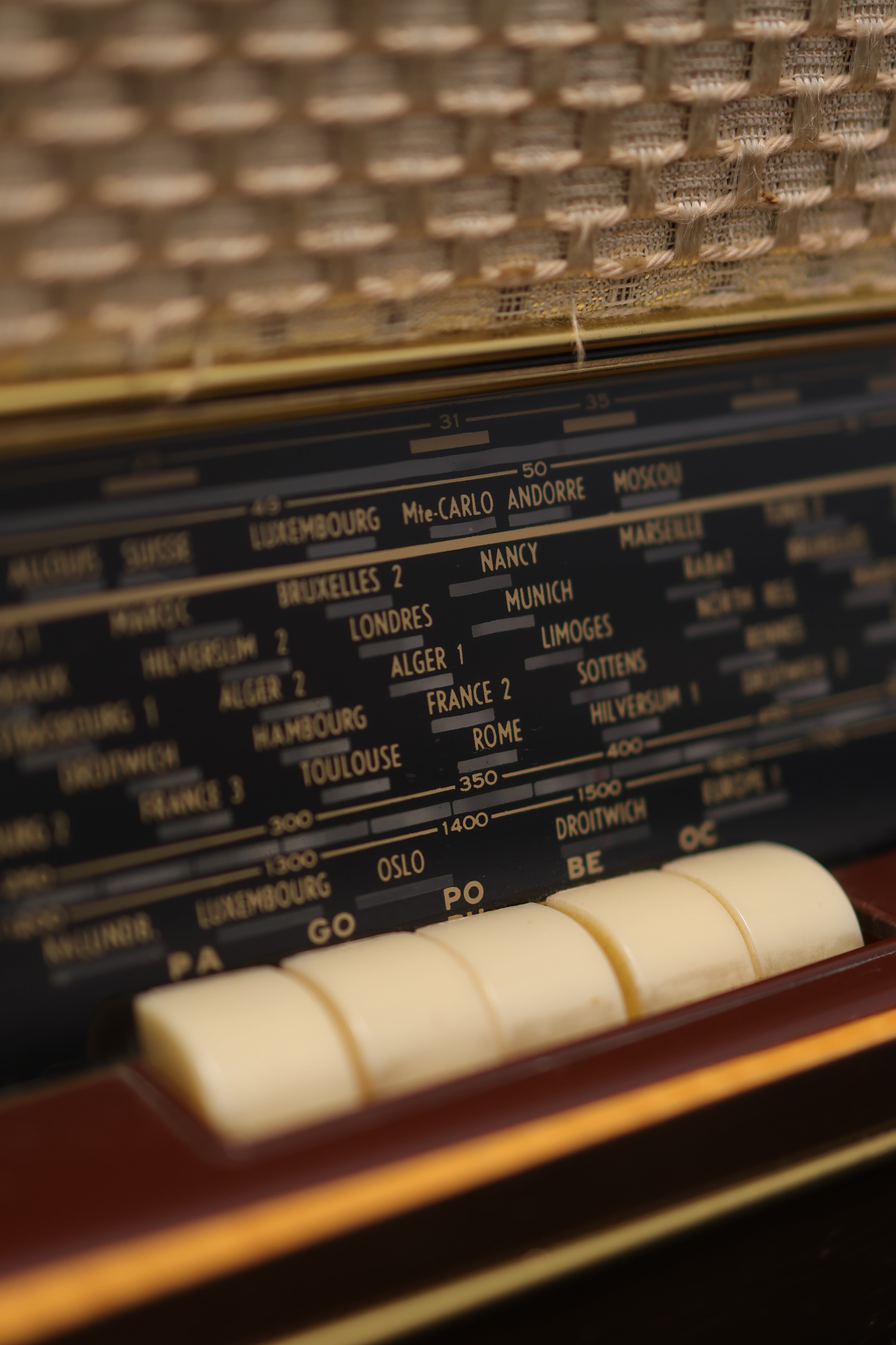 Radio Bluetooth Point bleu Vintage de 1952