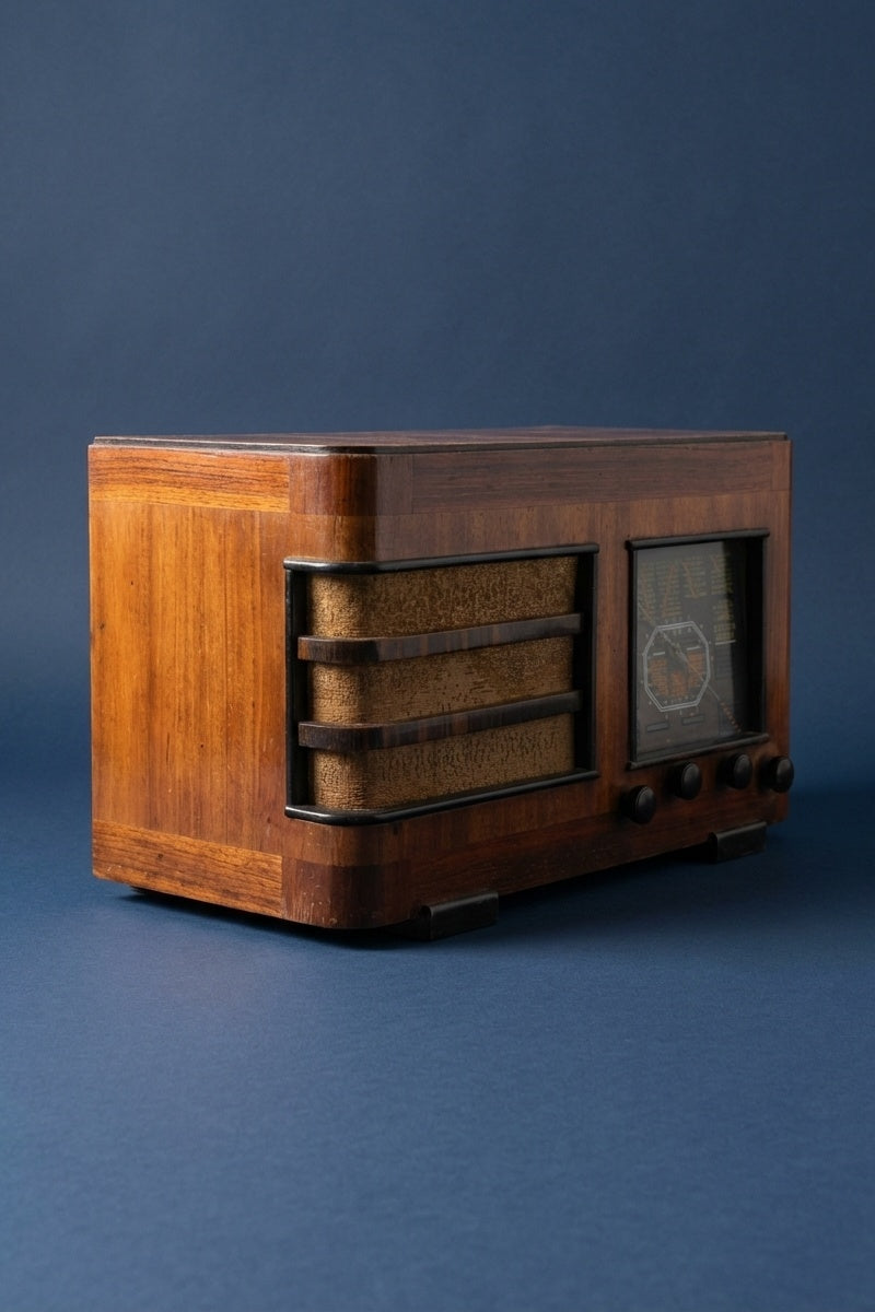 Radio Bluetooth Artisanale Vintage de 1946