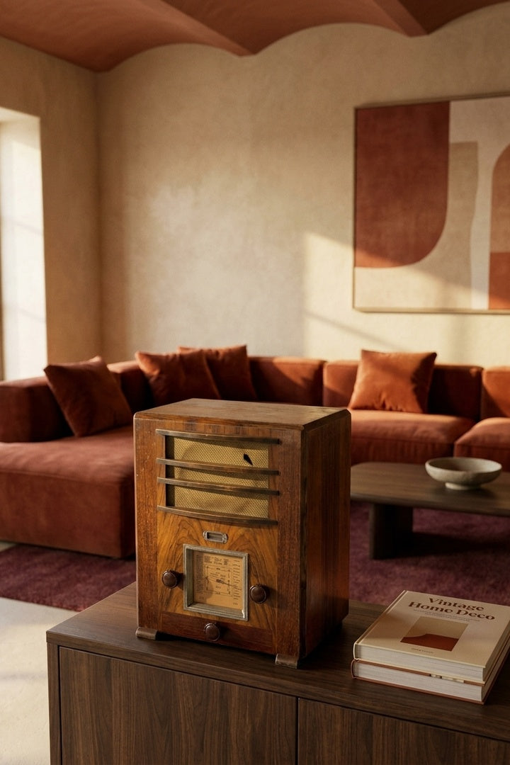 Radio Bluetooth Artisanale Vintage de 1935 - photo 3