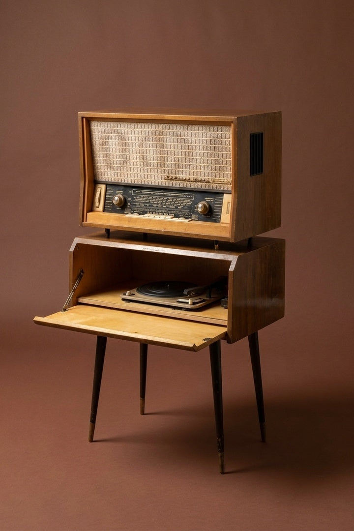 Meuble Bluetooth Schneider Vintage de 1959 - modernisation Bluetooth A.bsolument