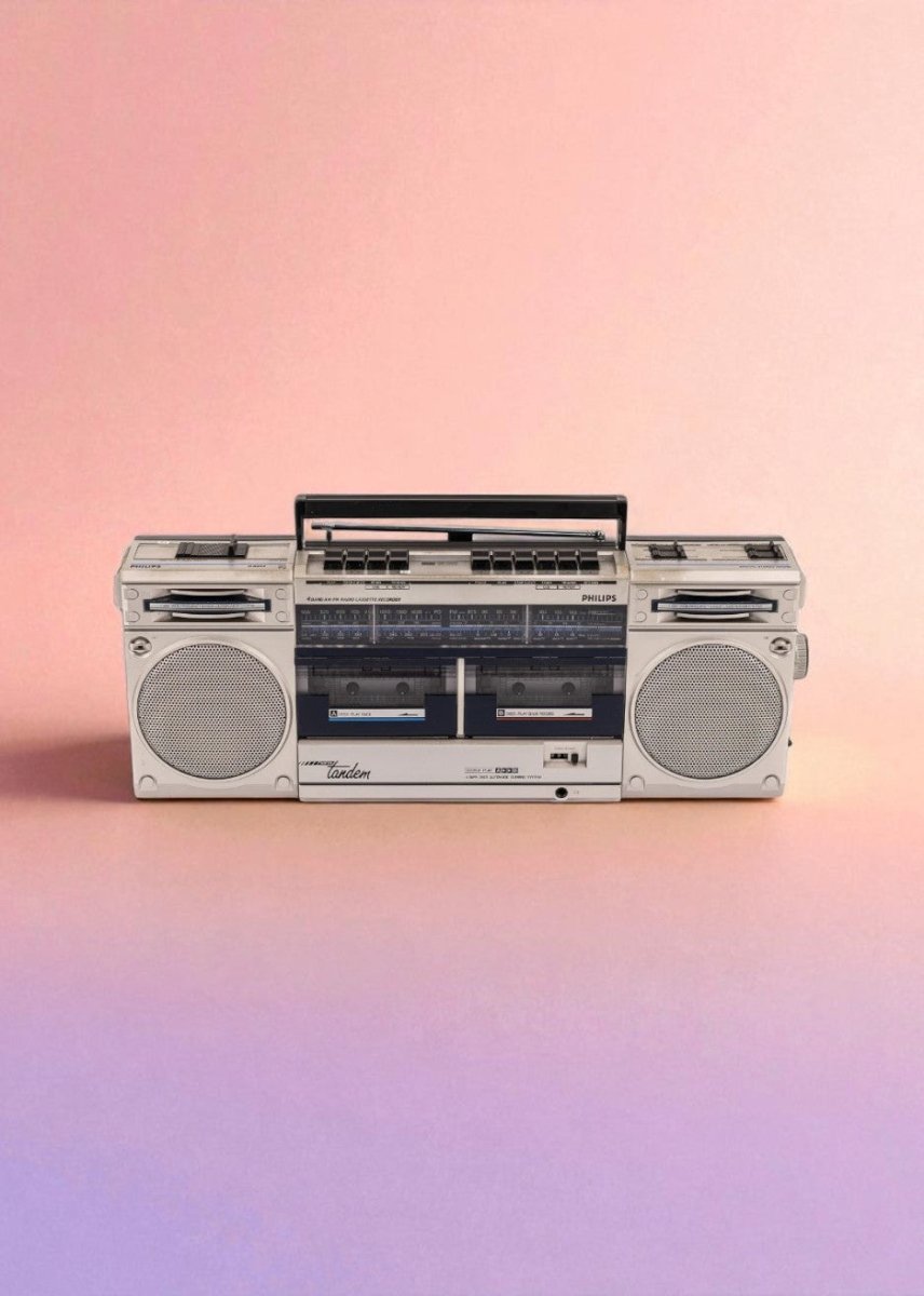 Boombox Bluetooth Philips Vintage 80’S - radio - vintage - bluetooth - tsf - absolument - dab - modernisation - retrofit