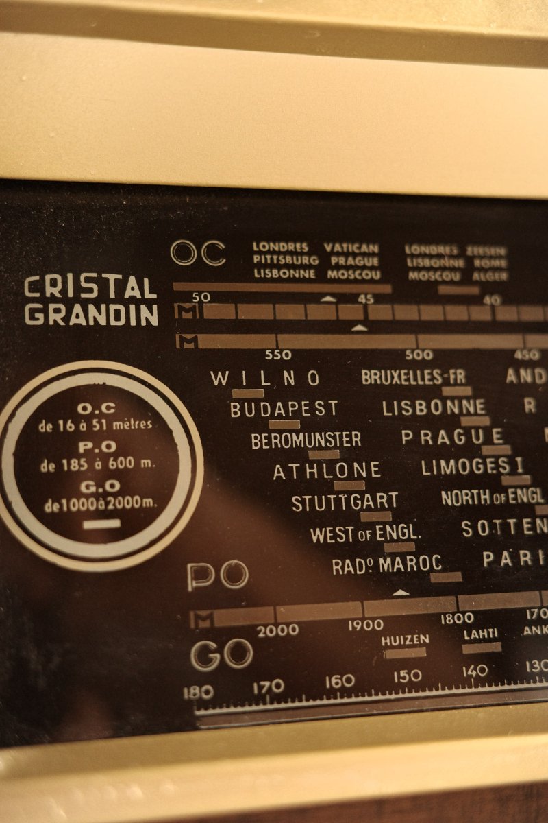 Radio Bluetooth Cristal Grandin Vintage 50'S - radio - vintage - bluetooth - tsf - absolutely - dab - modernisation - retrofit