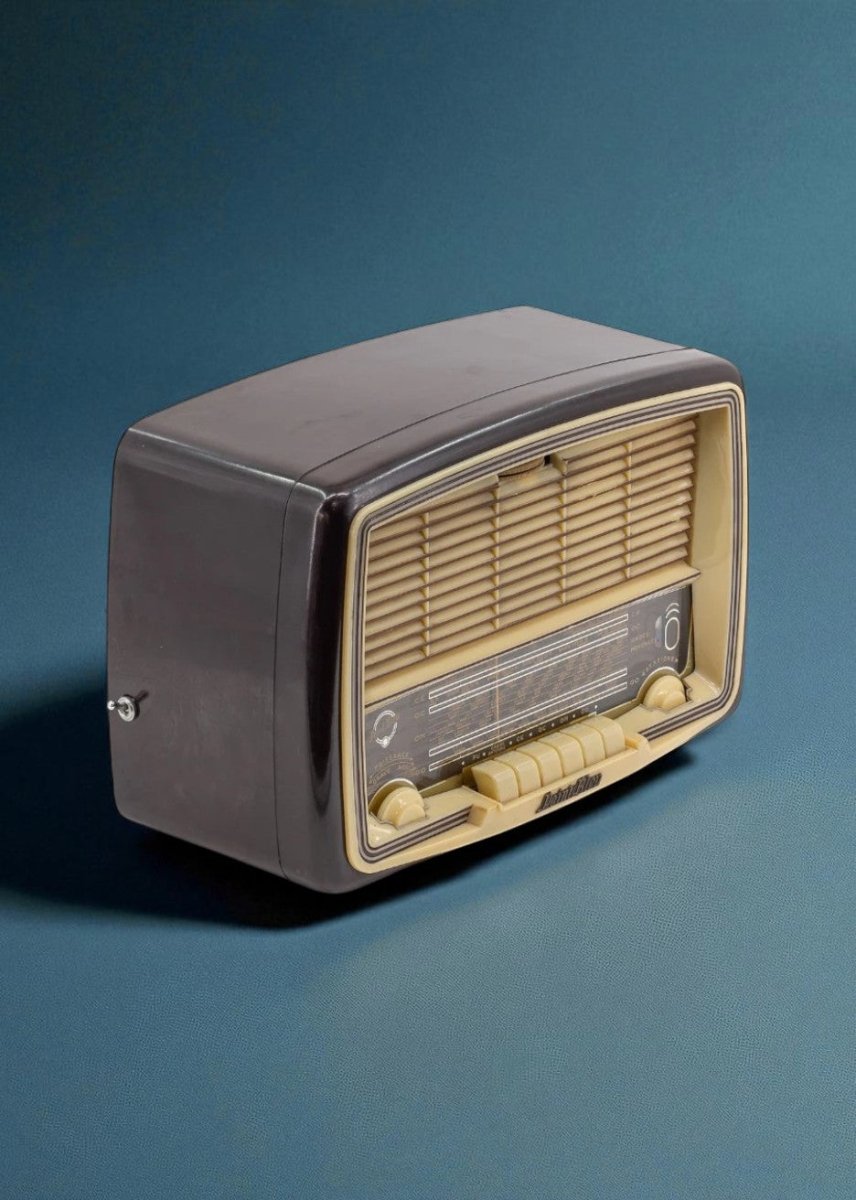 Radio Bluetooth Point bleu Vintage 50’S - radio - vintage - bluetooth - tsf - absolument - dab - modernisation - retrofit