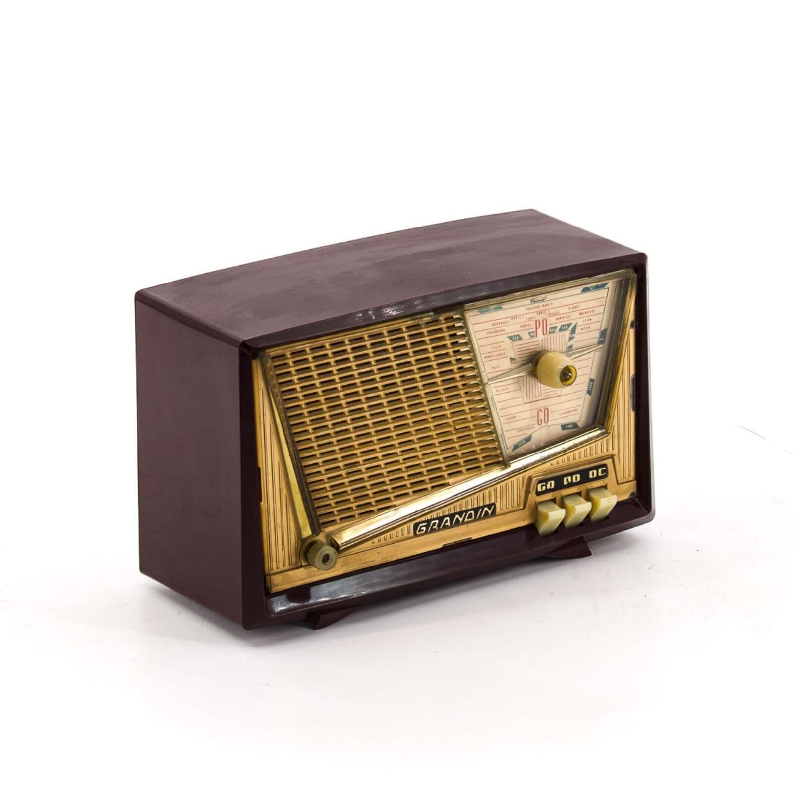 Radio Bluetooth Cristal Grandin Vintage 60's enceinte connectée française haut de gamme prodige radio vintage