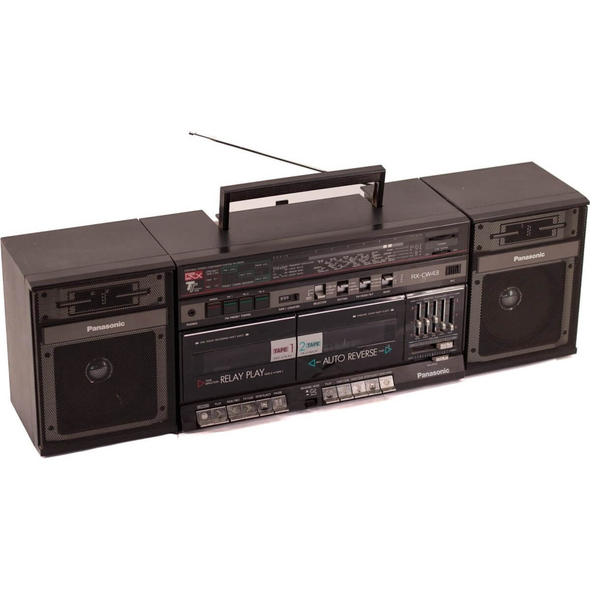 Boombox Bluetooth Panasonic Vintage 80’S enceinte connectée française haut de gamme prodige radio vintage