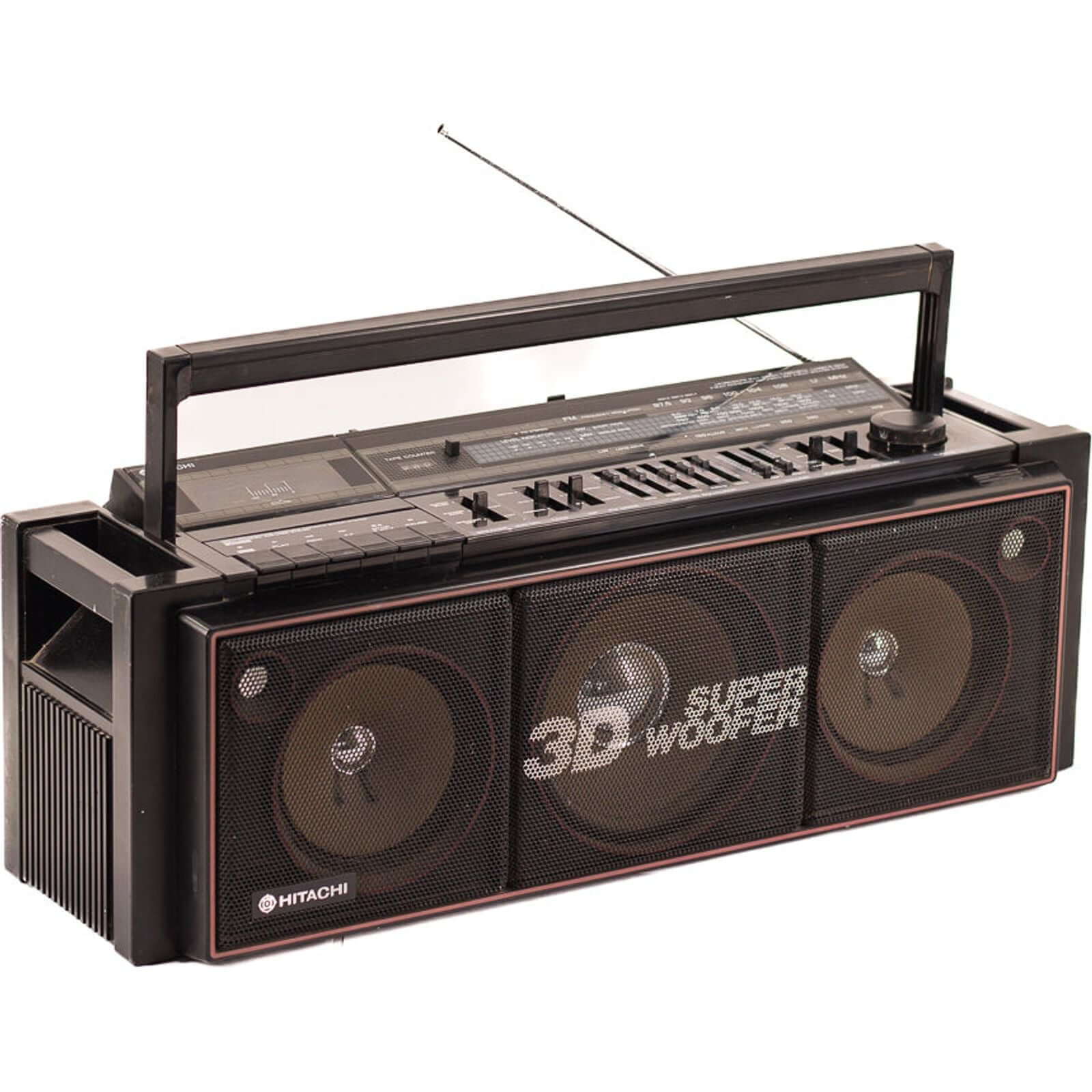 Boombox Bluetooth Hitachi Vintage 80’S-A.bsolument-enceintes-et-radios-vintage-bluetooth