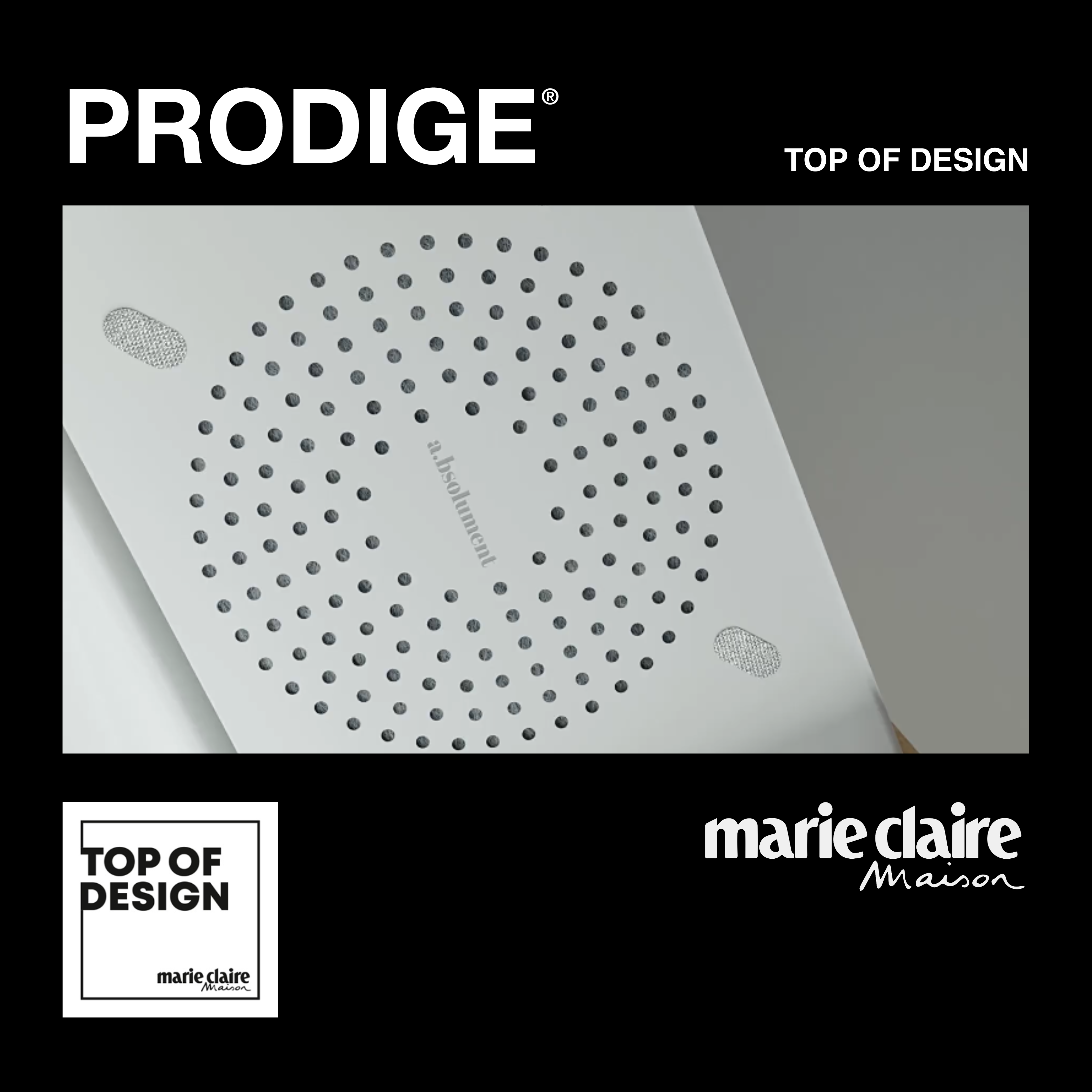 PRODIGE récompensée par le prix TOP OF DESIGN
