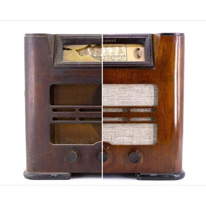 Ébénisterie et savoir-faire pour la restauration des vieilles radios. - A.bsolument - Radios Vintage Bluetooth | Fabrication française