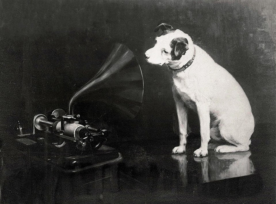 La voix de son Maître : histoire d’une icône de la radio - A.bsolument - Enceintes design et radios vintage modernisées | Fabrication française