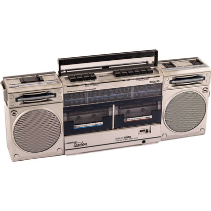 Boombox Bluetooth Philips Vintage 80’S enceinte connectée française haut de gamme absolument prodige radio vintage