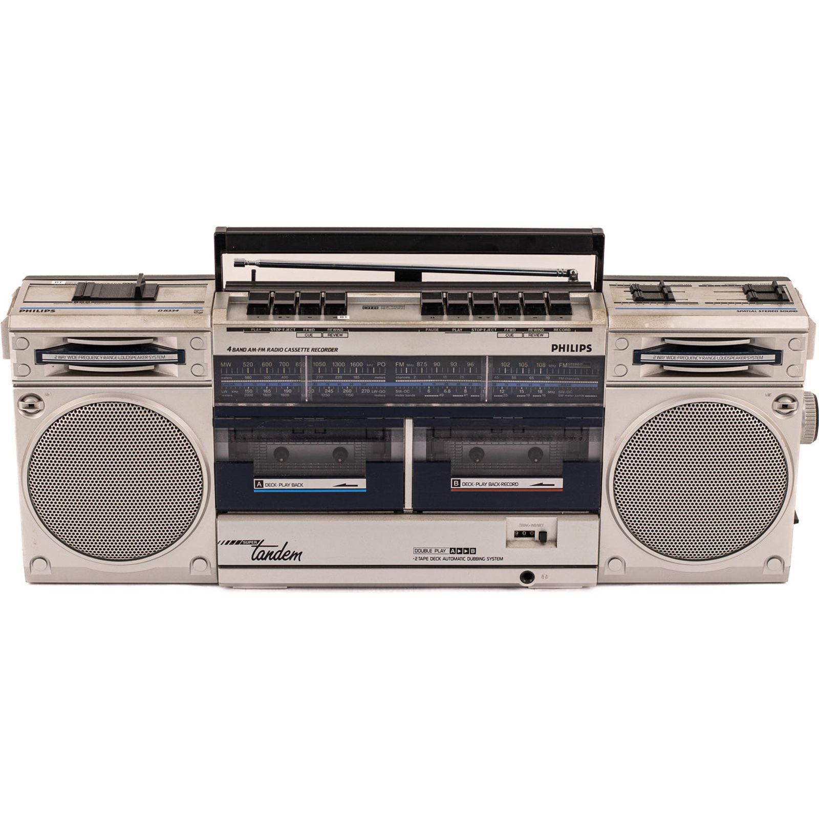 Boombox Bluetooth Philips Vintage 80’S - A.bsolument - absolument -radio - vintage - prodige - bluetooth
