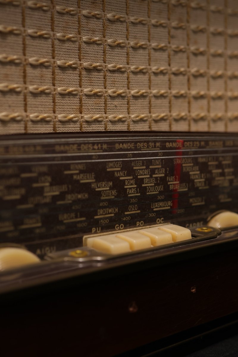 Radio Bluetooth Point Bleu Vintage de 1955 - radio - vintage - bluetooth - tsf - dab - modernisation - retrofit