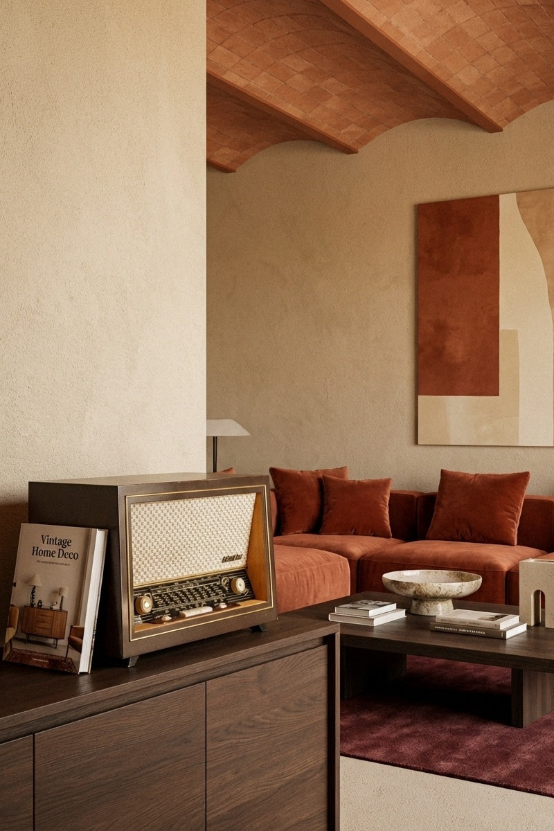 Radio Bluetooth Point bleu Vintage de 1952