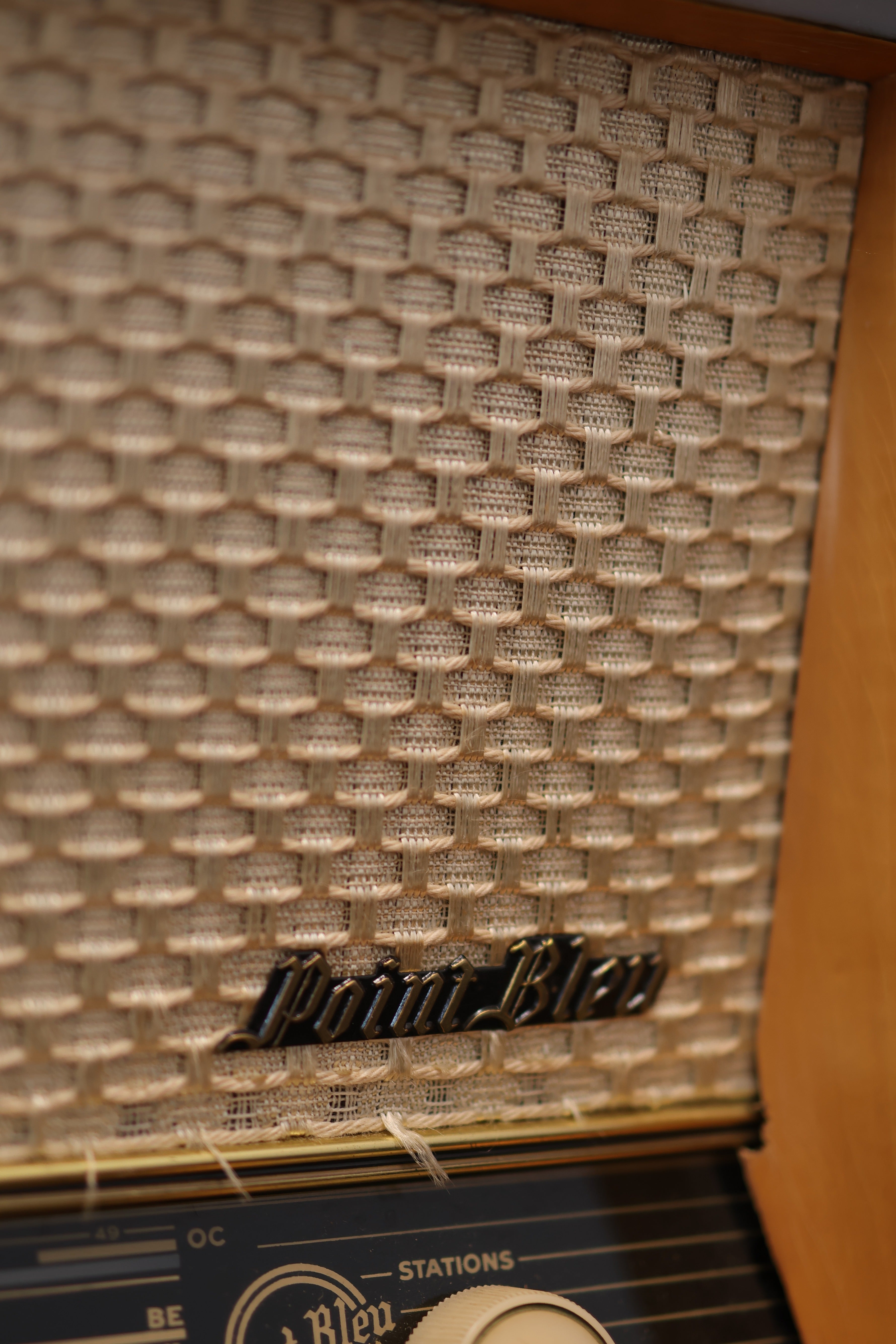 Radio Bluetooth Point bleu Vintage de 1952