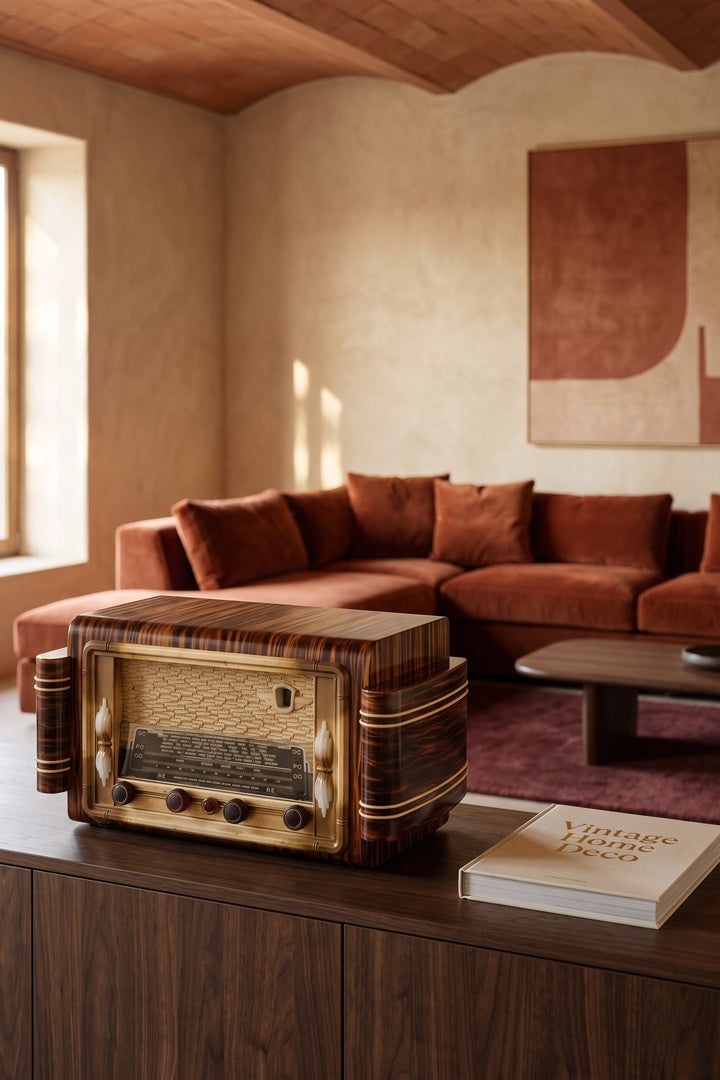 Radio Bluetooth Rouge Vintage de 1950 - photo 3