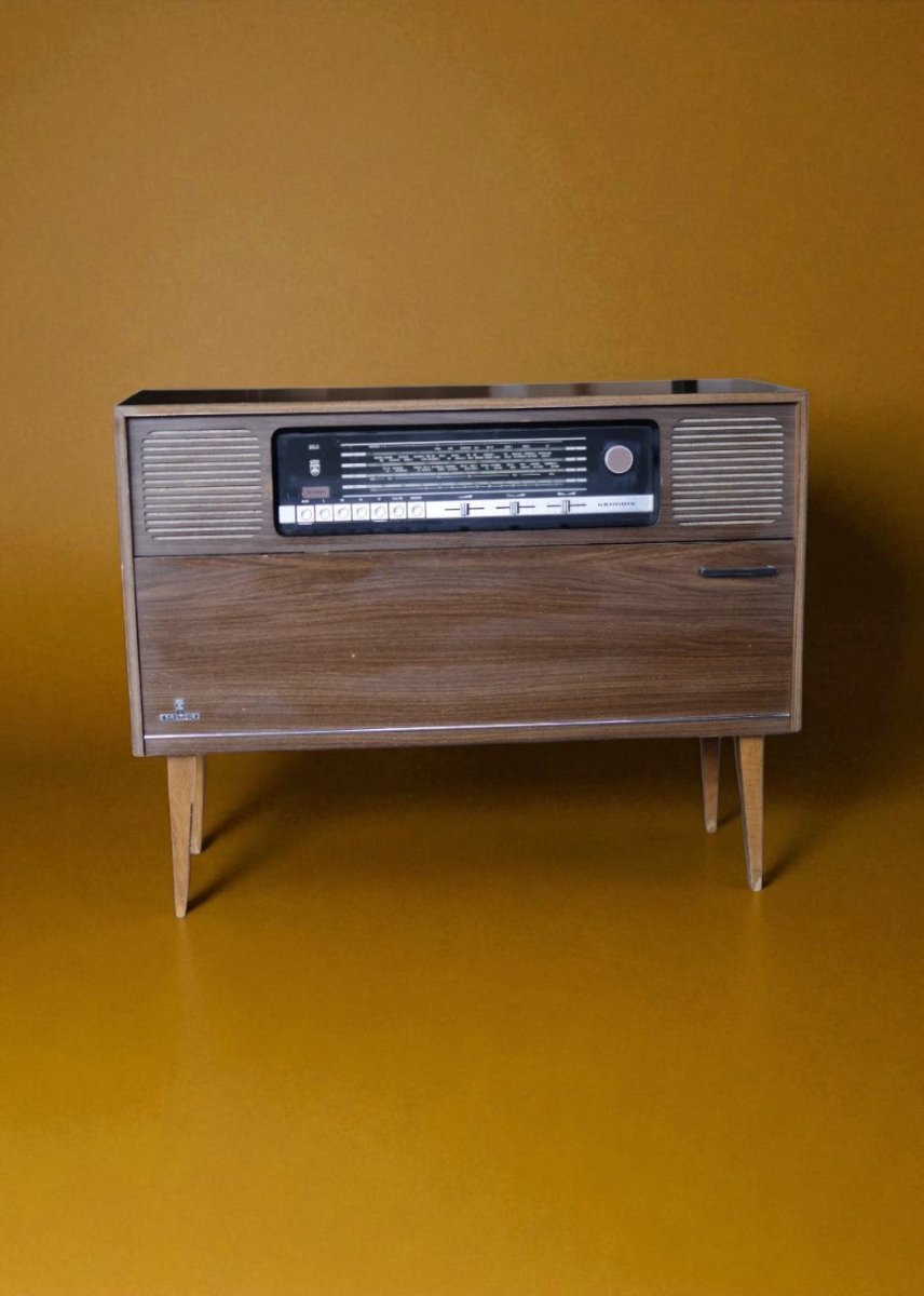 Meuble Bluetooth Grunding Vintage 60’S - radio - vintage - bluetooth - tsf - absolument - dab - modernisation - retrofit