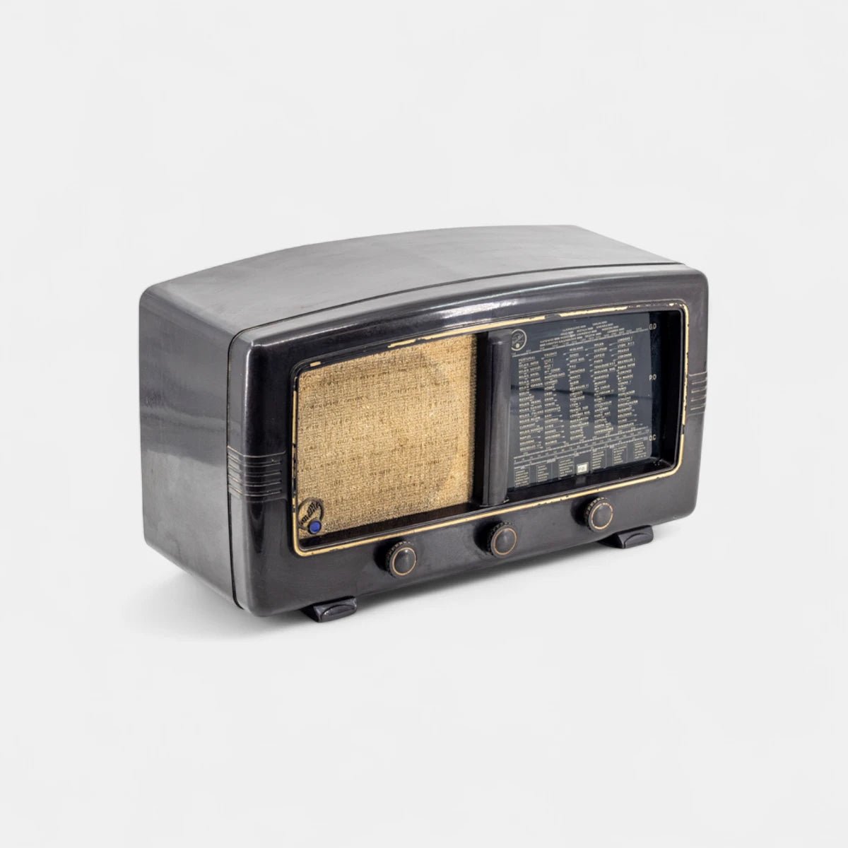 Radio Bluetooth Point Bleu Vintage 40’S - enceinte - connectée - design - haut - de - gamme - vintage - prodige - radio