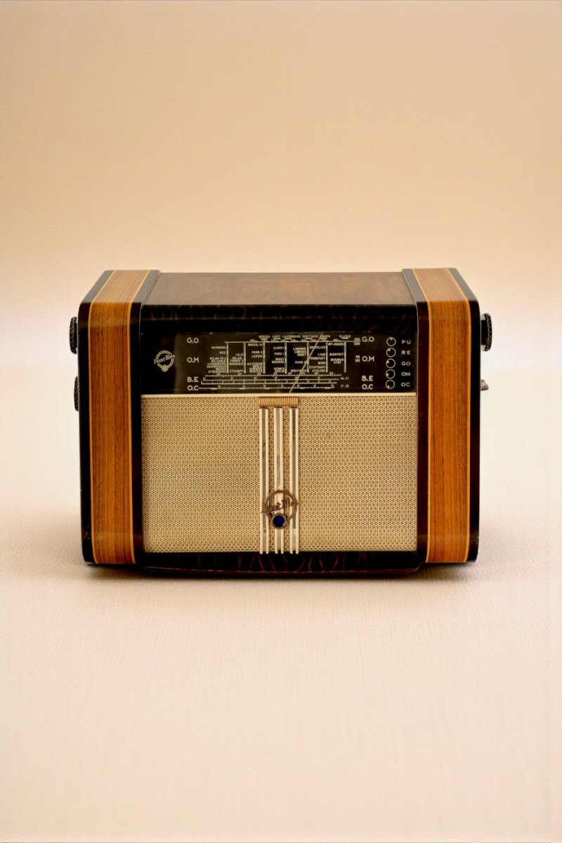 Radio Bluetooth Point Bleu Vintage 60's - radio - vintage - bluetooth - tsf - absolument - dab - modernisation - retrofit