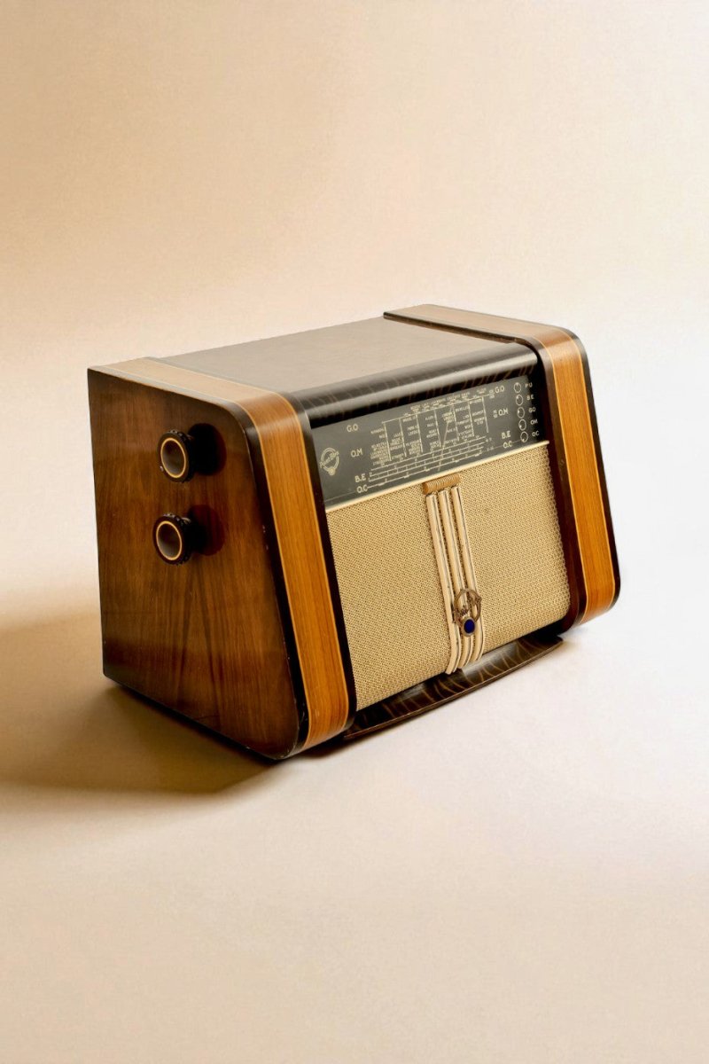 Radio Bluetooth Point Bleu Vintage 60's - radio - vintage - bluetooth - tsf - absolument - dab - modernisation - retrofit