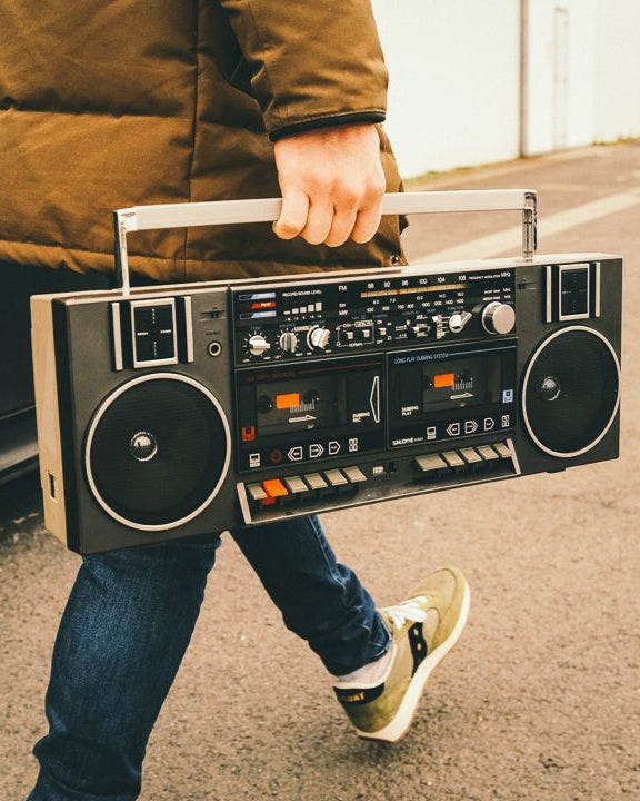 Radio Boombox 80s - radio - vintage - bluetooth - tsf - absolument - dab - modernisation - retrofit