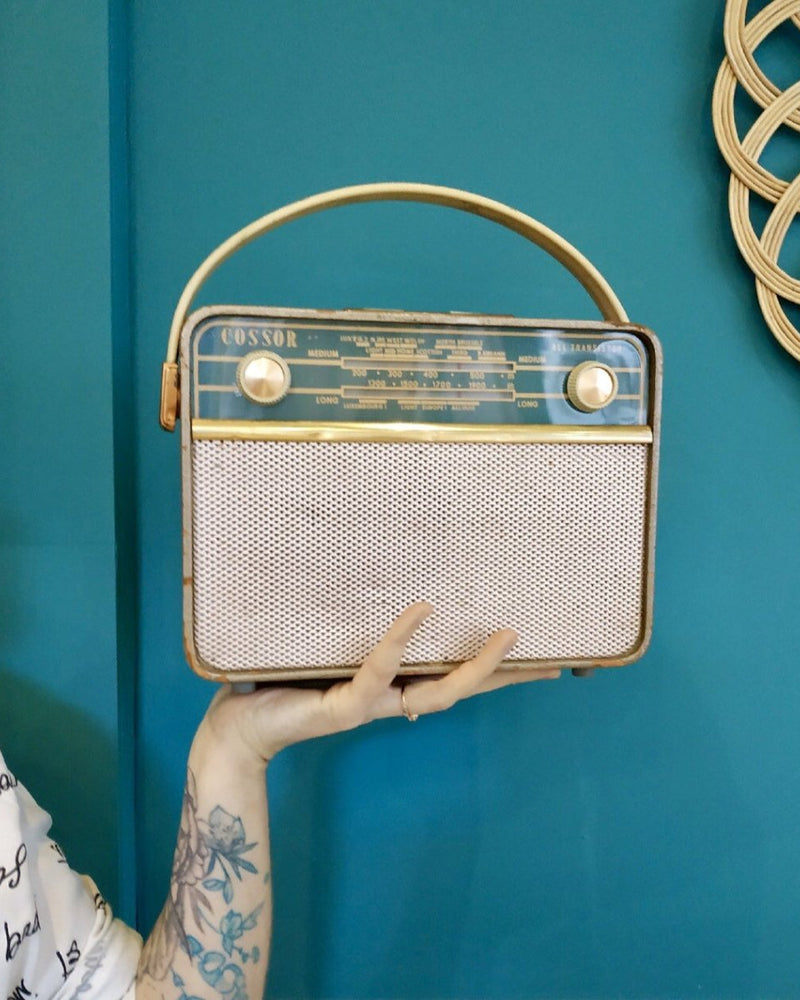 Radio nomade vintage années 70 avec Bluetooth et batterie