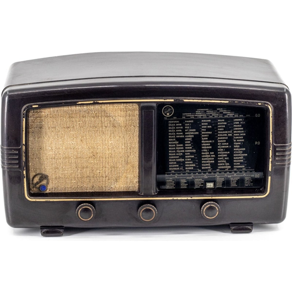 Radio Bluetooth Point Bleu Vintage 40’S enceinte connectée française haut de gamme absolument prodige radio vintage