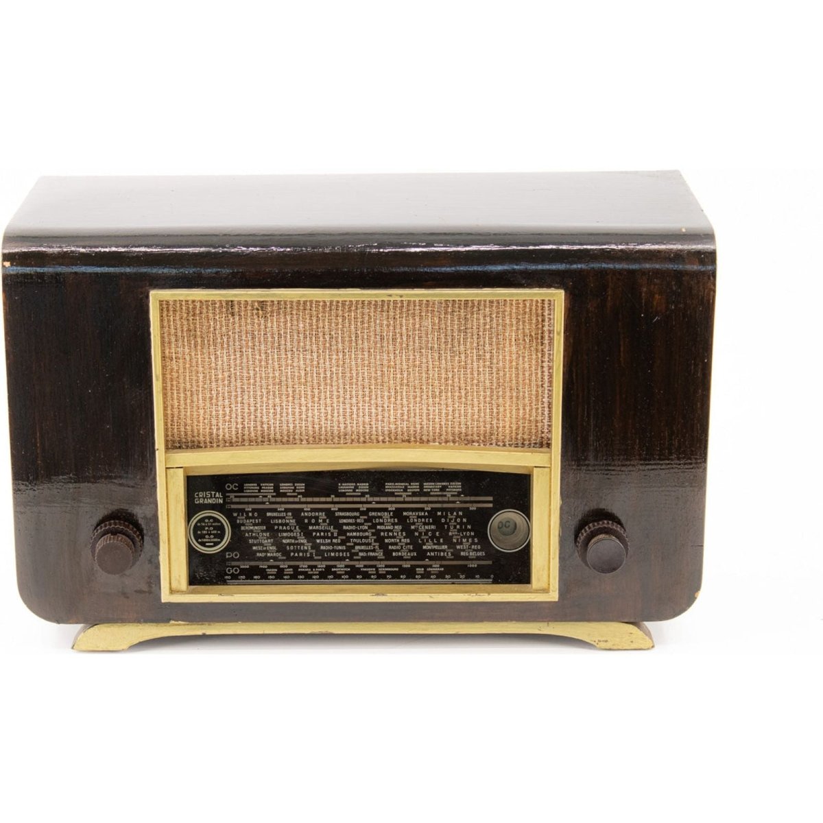 Radio Bluetooth Cristal Grandin Vintage 50’S enceinte connectée française haut de gamme absolument prodige radio vintage