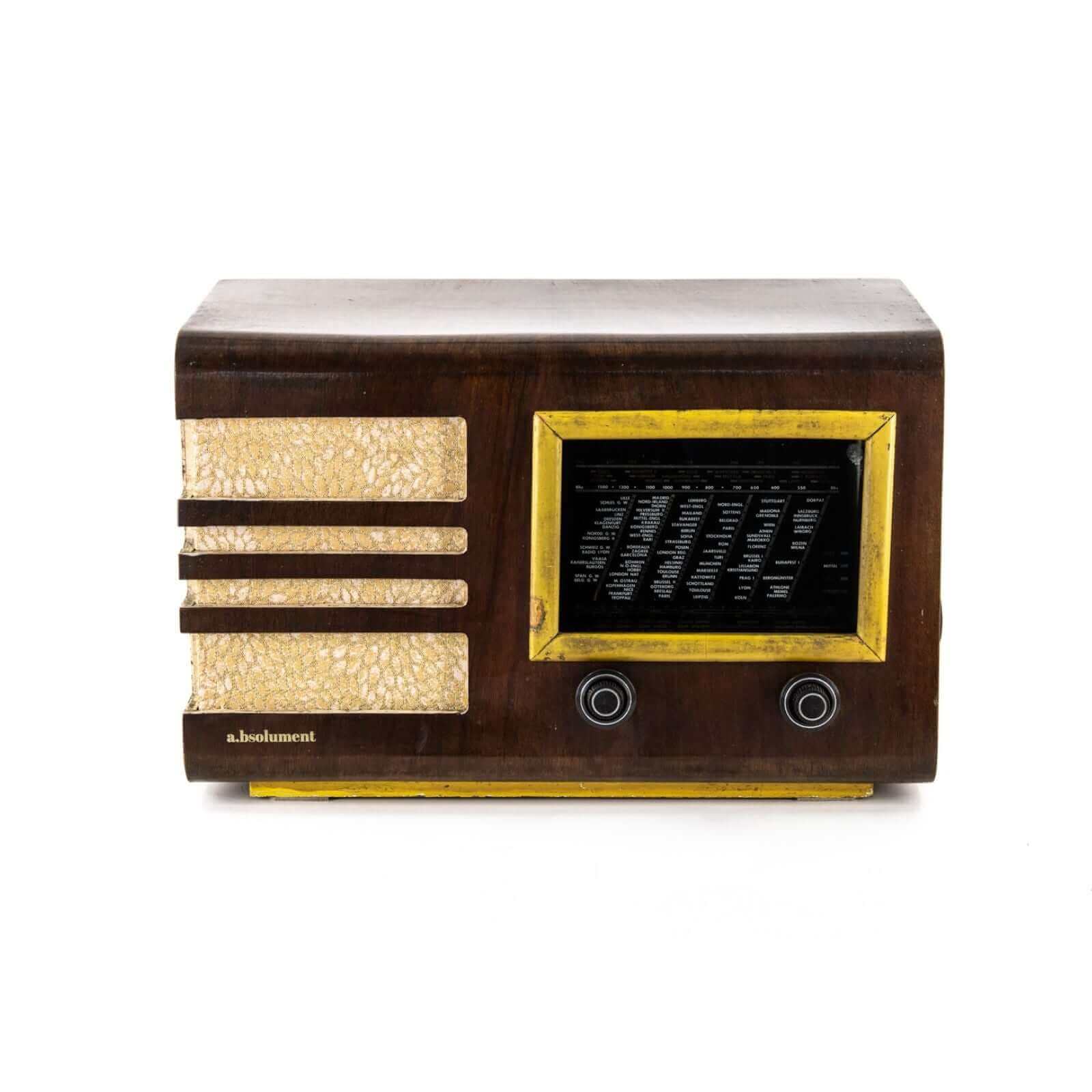 Radio Bluetooth Artisanale Vintage 40's - A.bsolument - absolument -radio - vintage - prodige - bluetooth
