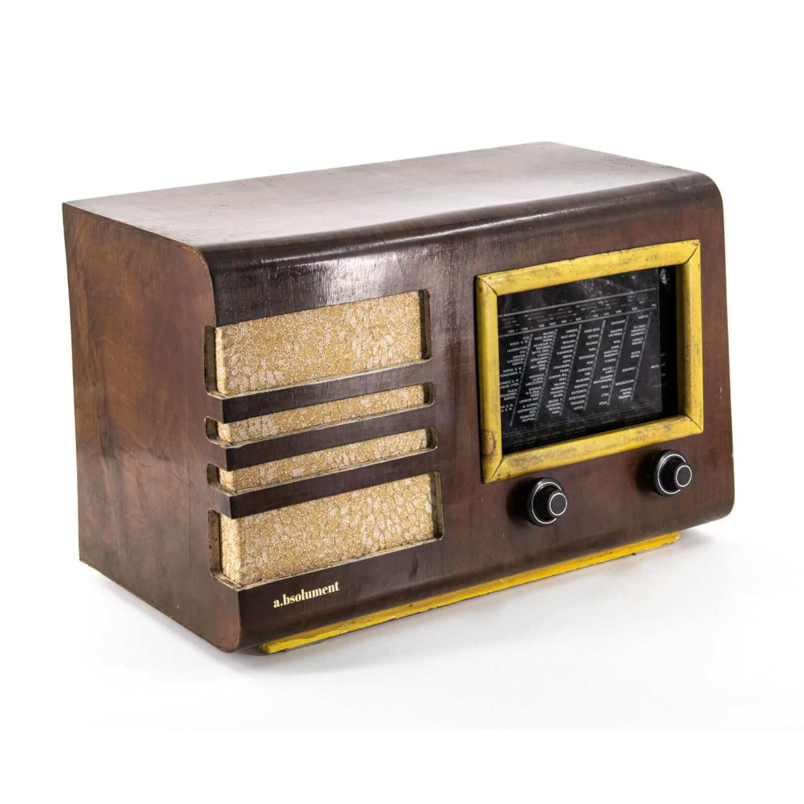 Radio Bluetooth Artisanale Vintage 40's - A.bsolument - absolument -radio - vintage - prodige - bluetooth