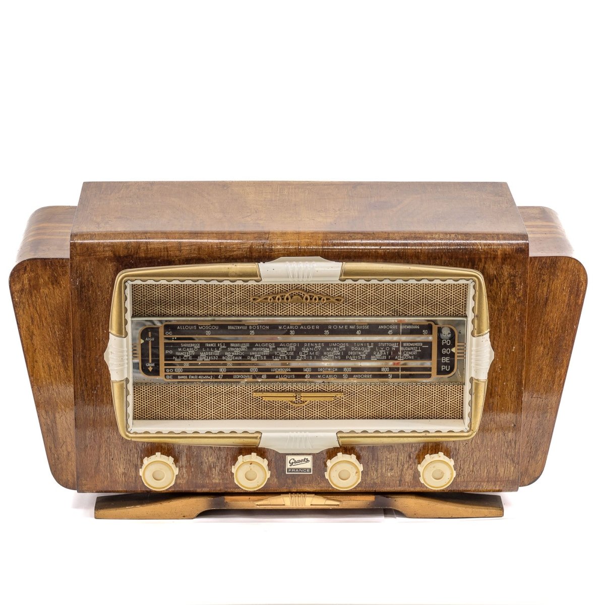 Radio Bluetooth Graetz Vintage 50’S enceinte connectée française haut de gamme absolument prodige radio vintage