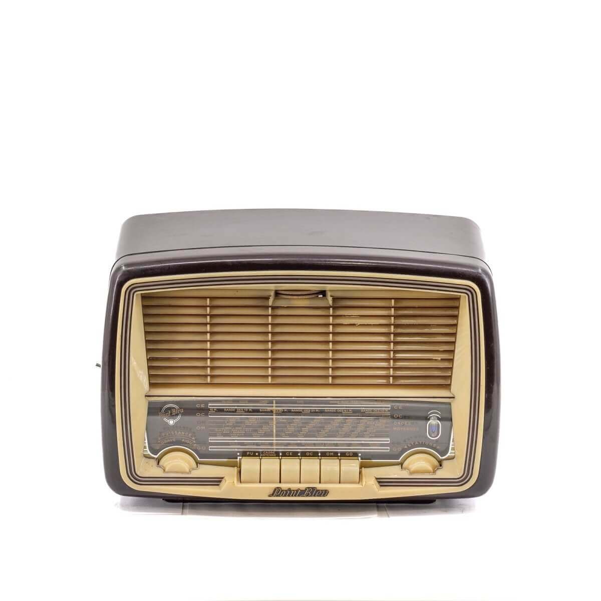 Radio Bluetooth Point bleu Vintage 50’S enceinte connectée bluetooth haut de gamme prodige radio vintage design