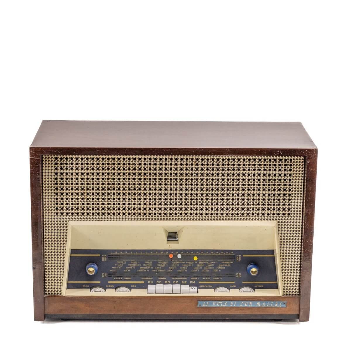 Radio Bluetooth La voix de son maître Vintage 50’S enceinte connectée française haut de gamme absolument prodige radio vintage
