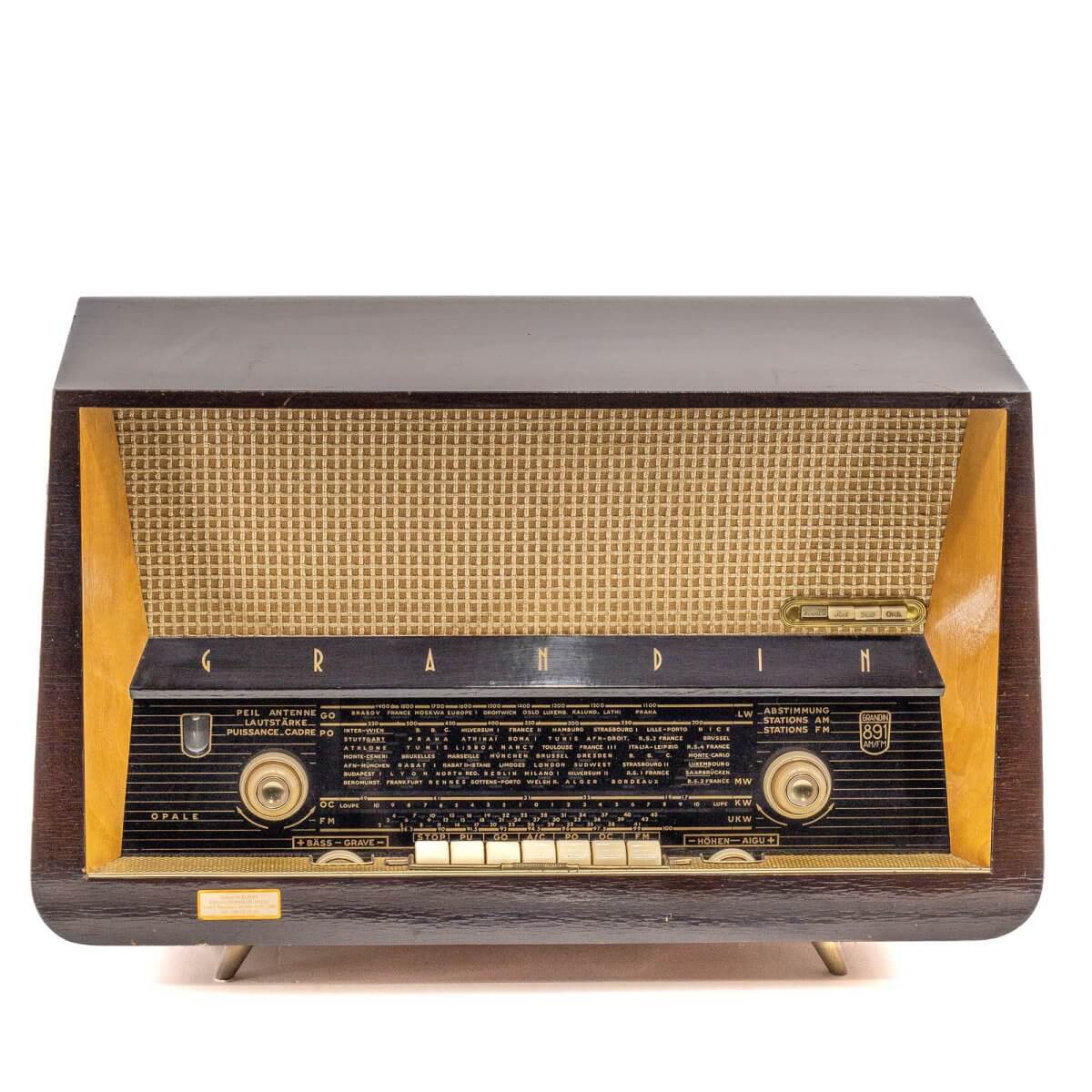 Radio Bluetooth Grandin Vintage 50’S enceinte connectée française haut de gamme absolument prodige radio vintage