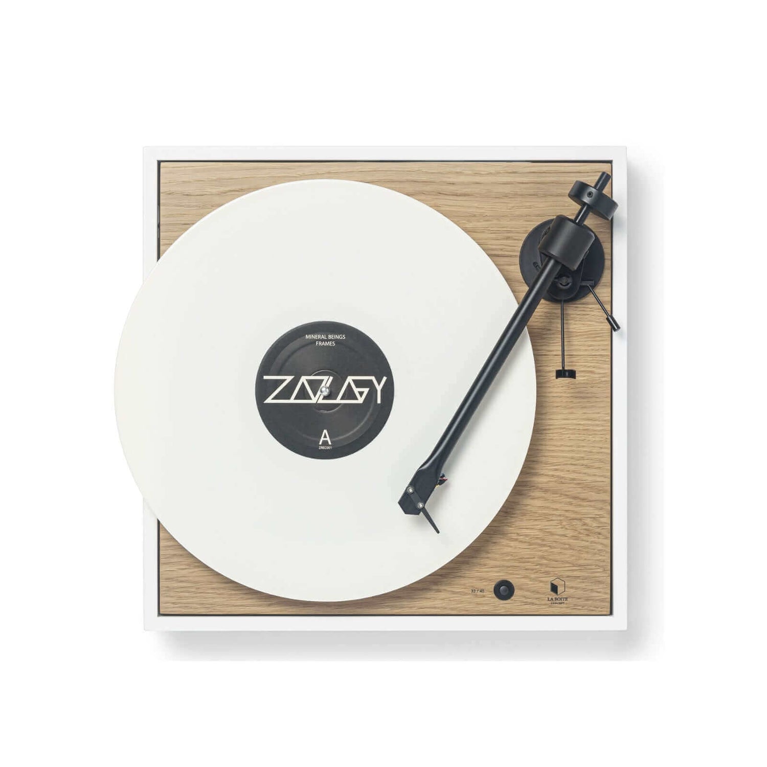 Platine Square Blanc - La Boîte Concept - A.bsolument - absolument -radio - vintage - prodige - bluetooth